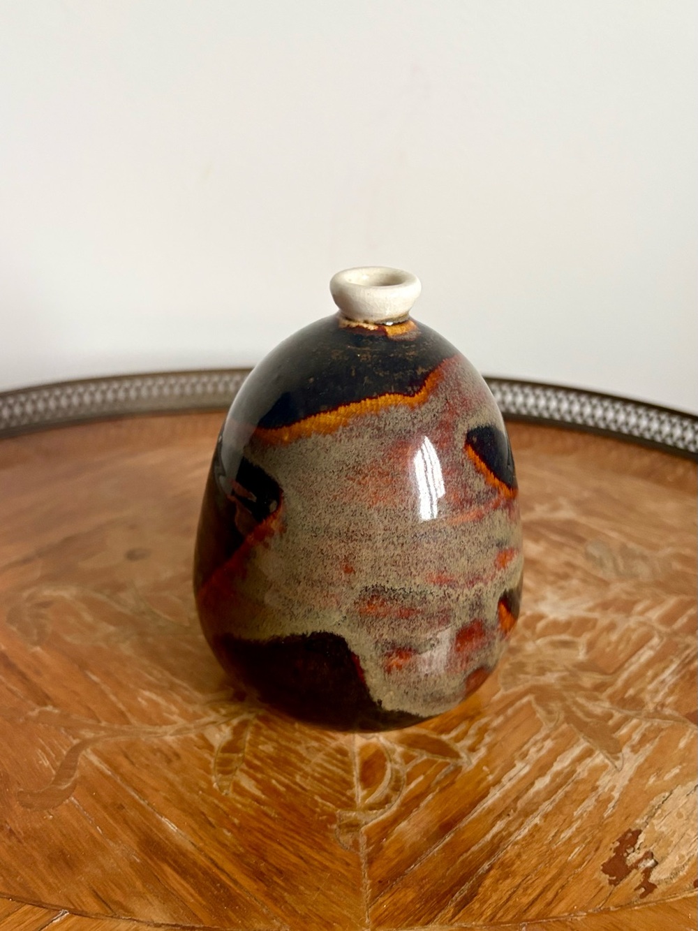 Fulugson ‘78 Handmade Abstract Ceramic Bud Vase - Signed